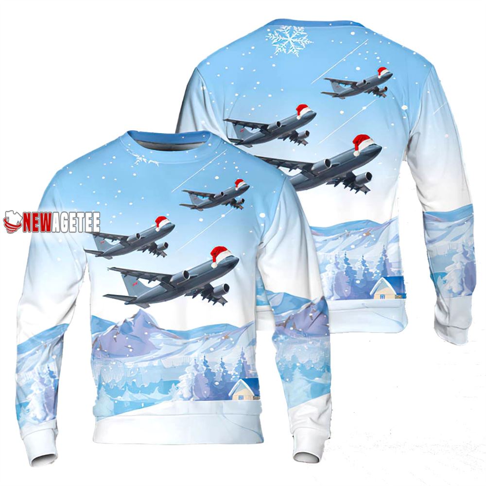 Royal Canadian Air Force Airbus 310 Christmas Ugly Sweater
