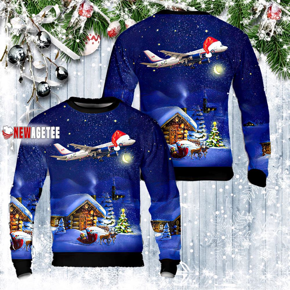 Royal Canadian Air Force Airbus 330 Christmas Sweater