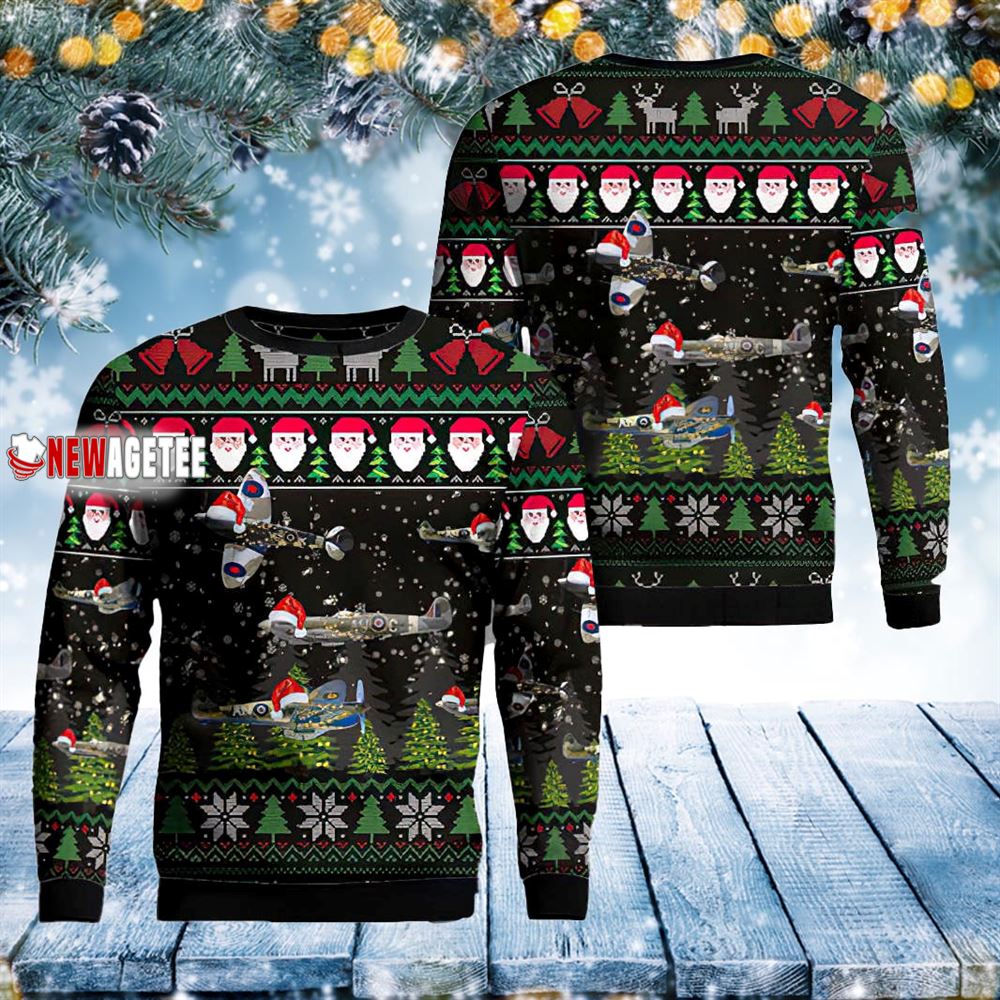 Royal Canadian Air Force Spitfires Christmas Sweater