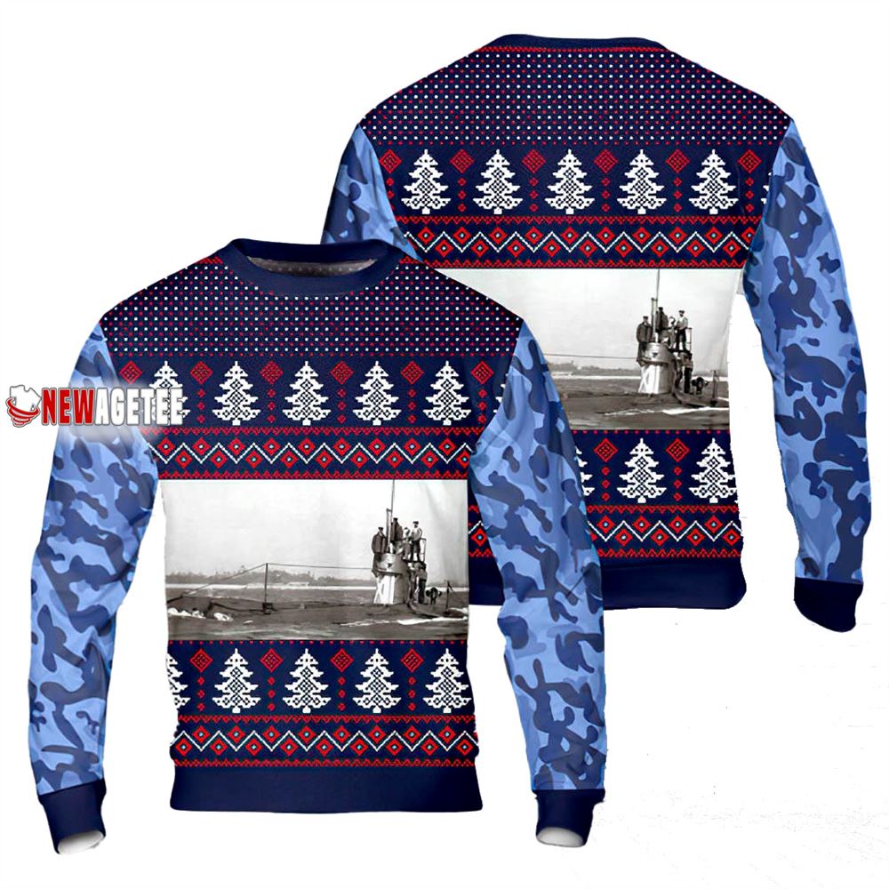 Royal Navy A Class Submarine 1903 Christmas Sweater