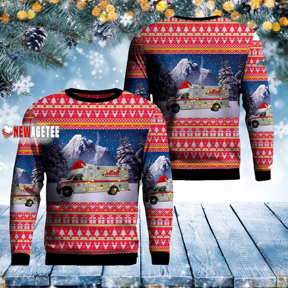 Saginaw Michigan Mobile Medical Response Christmas Ugly Sweater