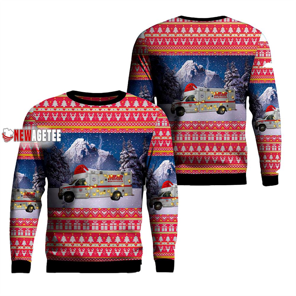 Saginaw Michigan Mobile Medical Response Christmas Ugly Sweater