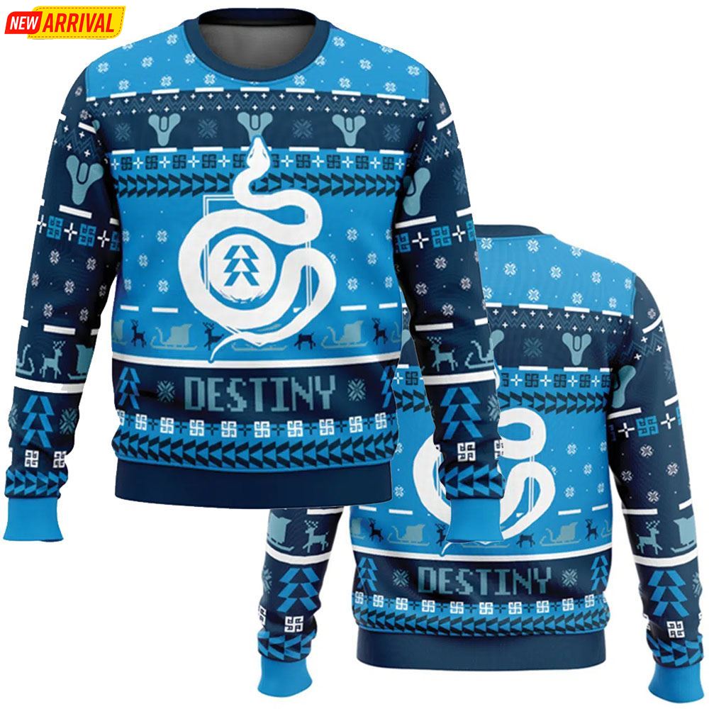 Serpent Emblem Destiny Hunter Christmas Ugly Sweater