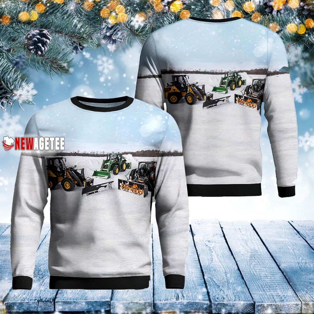 Snow Removal Equipment Christmas Sweater