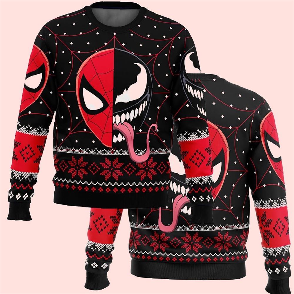 Spider-man Venom Marvel Comics Christmas Ugly Sweater