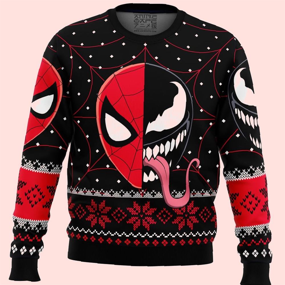 Spider-man Venom Marvel Comics Christmas Ugly Sweater