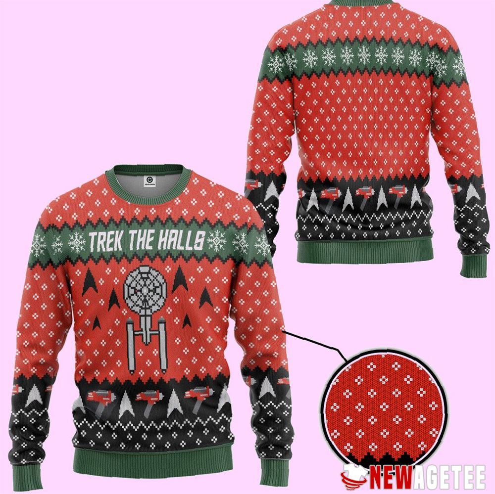 Star Trek The Halls Ugly Christmas Sweater