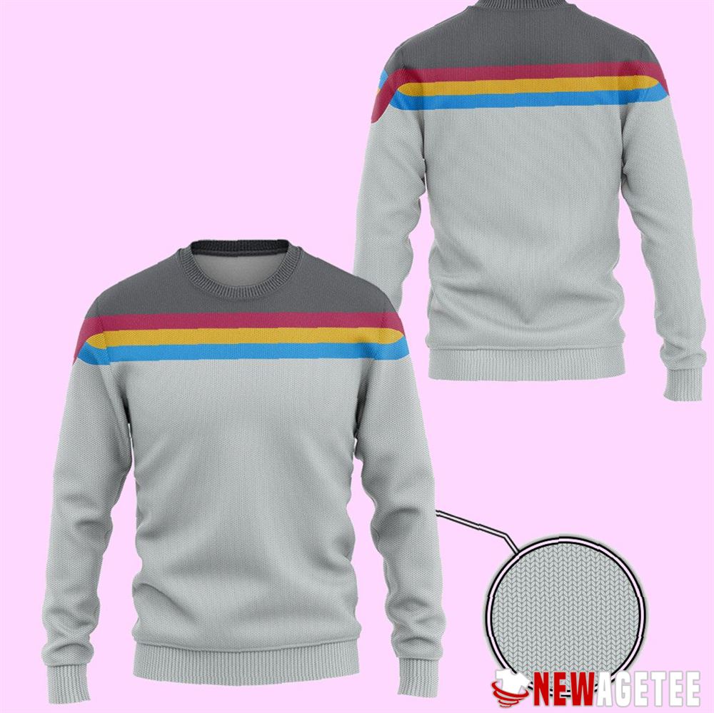 Star Trek Wesley Crusher Ugly Christmas Sweater