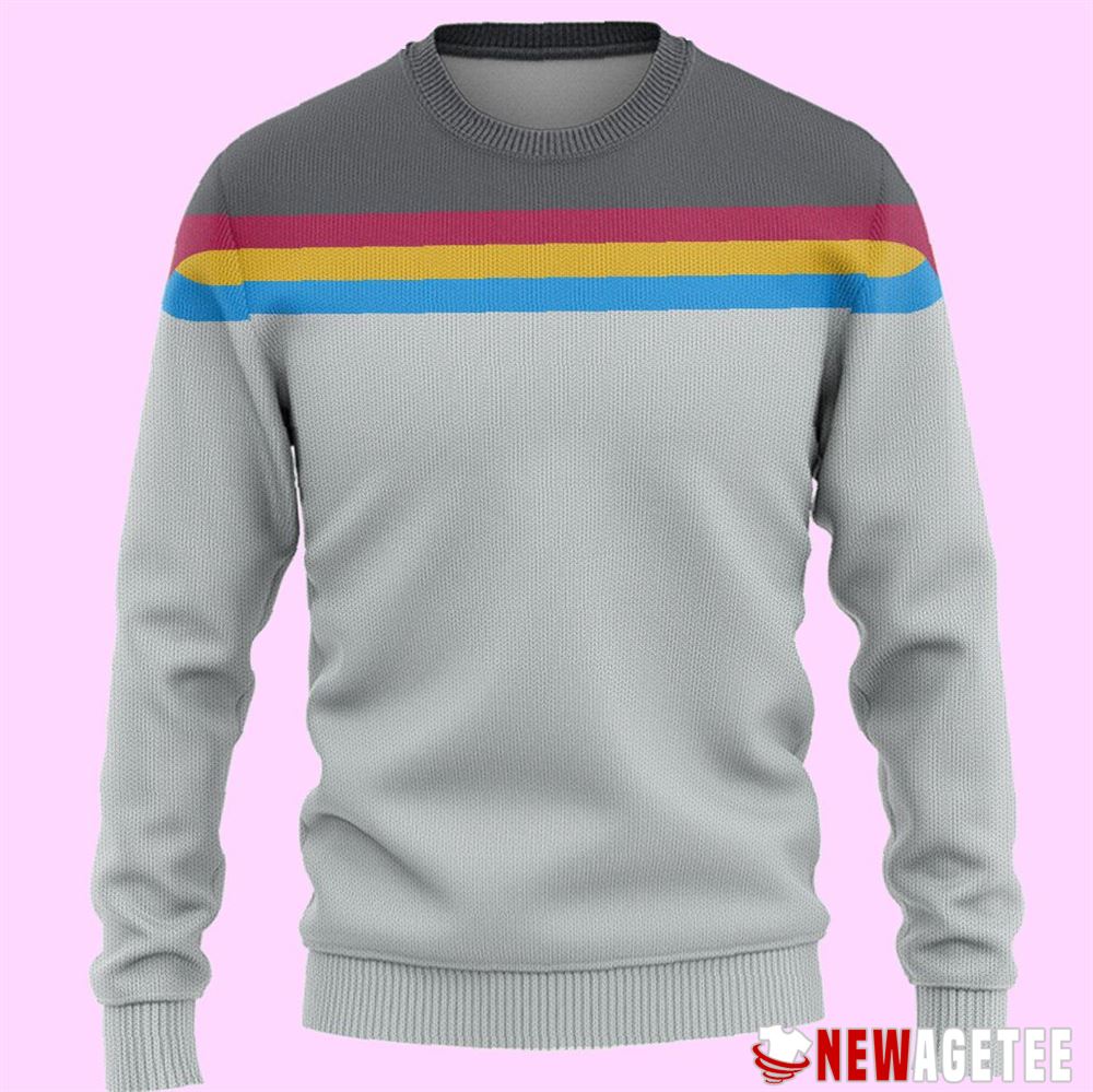 Star Trek Wesley Crusher Ugly Christmas Sweater Star Trek Wesley Crusher Ugly Christmas Sweater