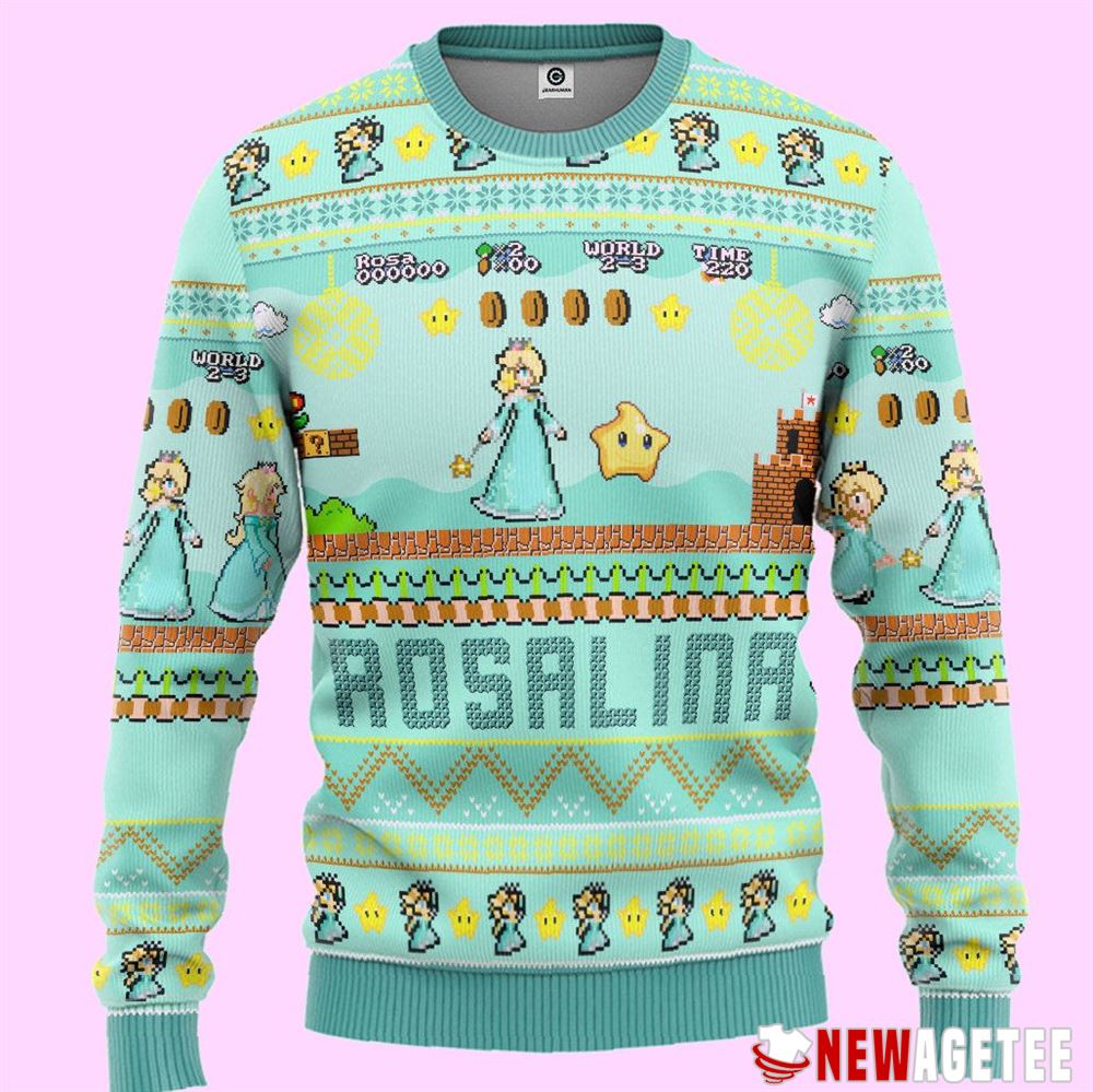 Super Mario Rosalina Ugly Christmas Sweater Super Mario Rosalina Ugly Christmas Sweater