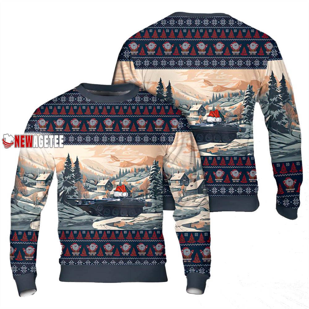 Swedish Army Stridsvagn 103 Christmas Ugly Sweater