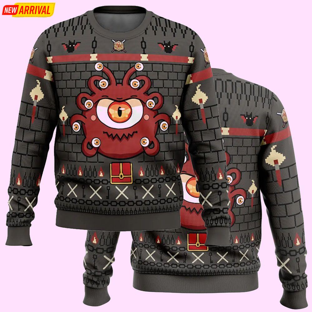 The Beholder Dungeons And Dragons Christmas Ugly Sweater