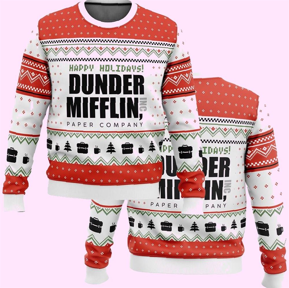The Office Dunder Mifflin Christmas Ugly Sweater