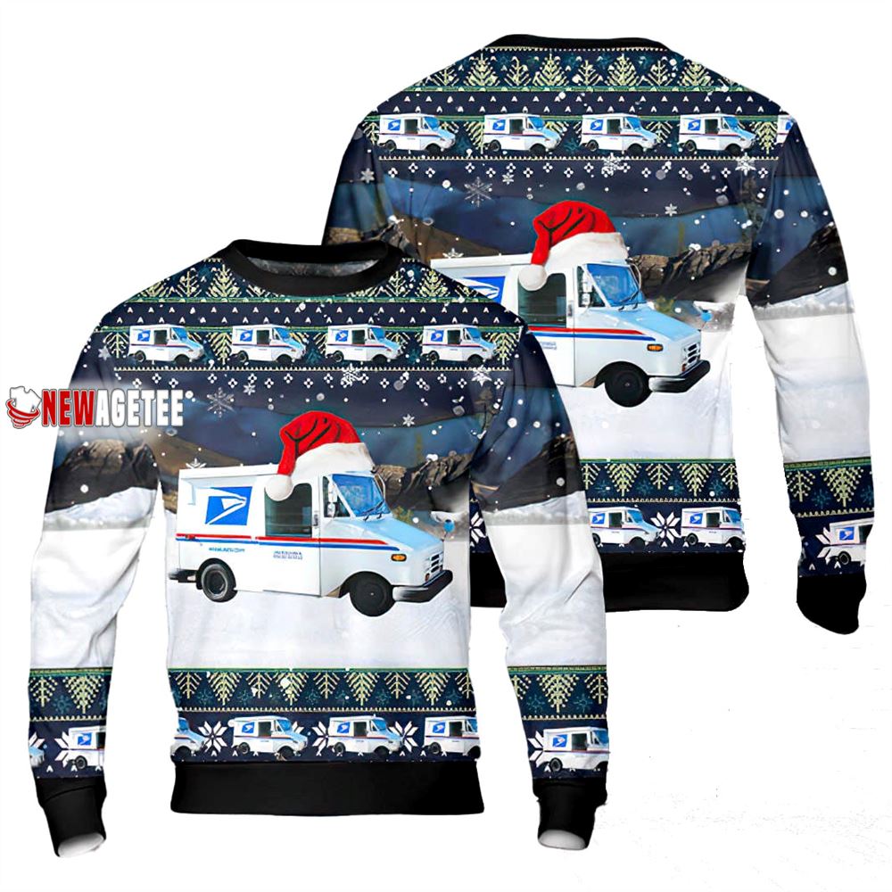 United States Postal Service Grumman Llv Christmas Sweater