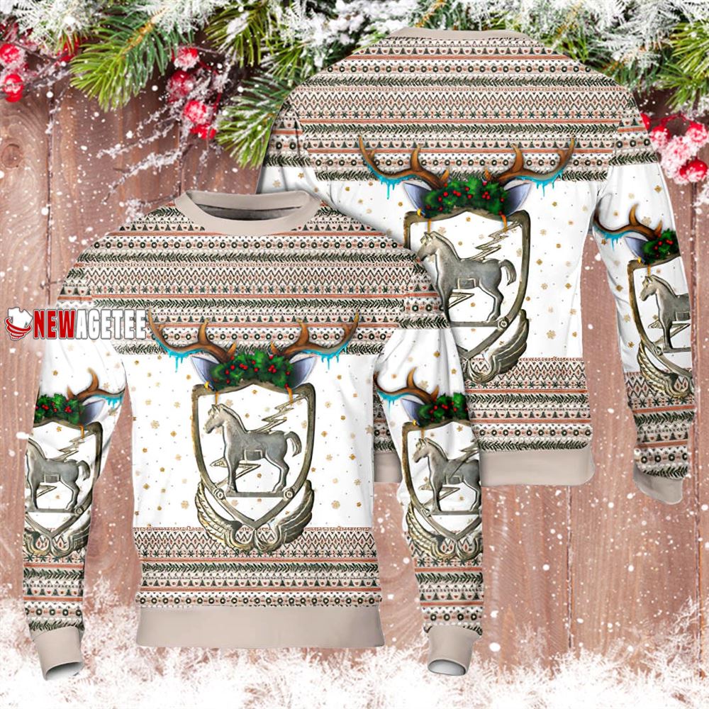 Us Army 10th Mountain Division Chrsitmas Aop Sweater