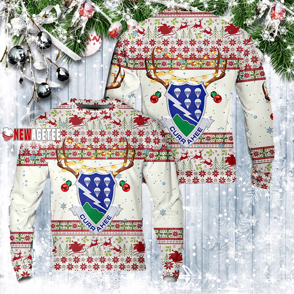 Us Army 506th Parachute Airborne Infantry Regiment Christmas Sweater