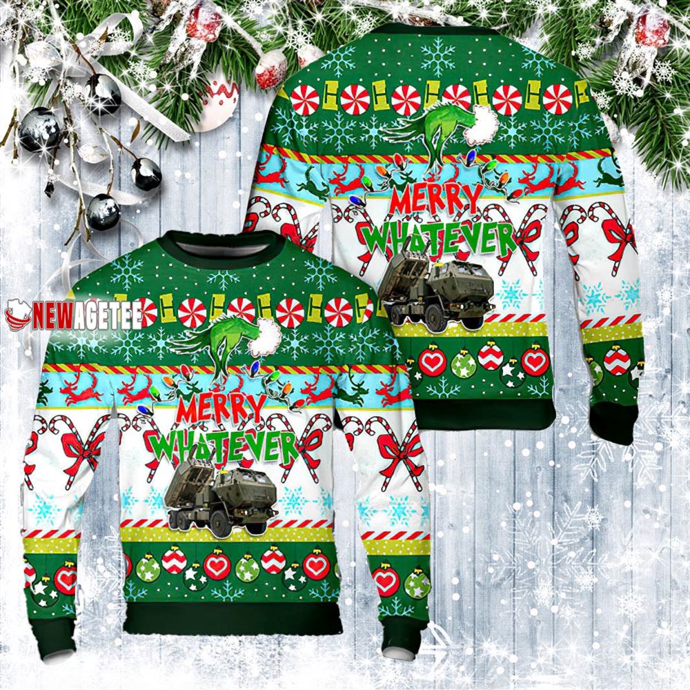 Us Marine Corps High Mobility Artillery Rocket System M142 Himars Christmas Sweater