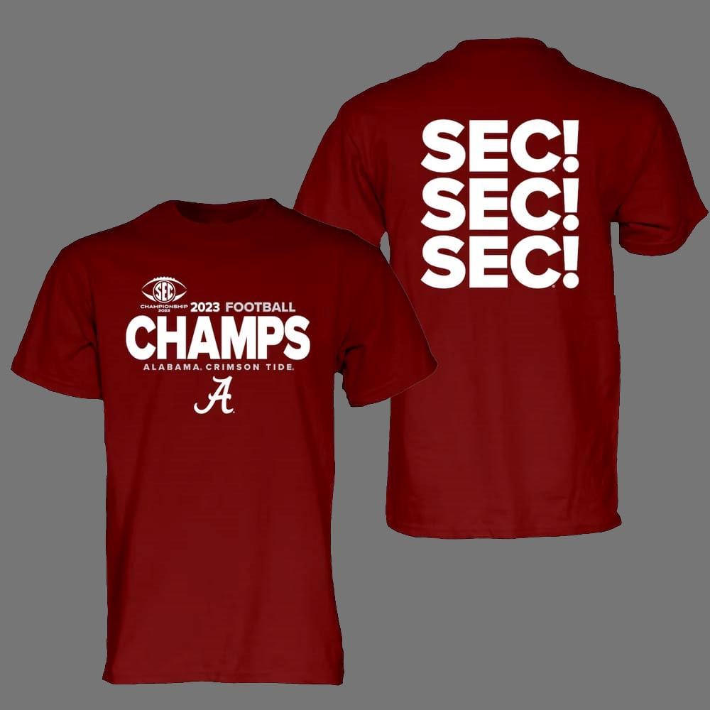 Alabama Crimson Tide 2023 Sec Champions Shirt