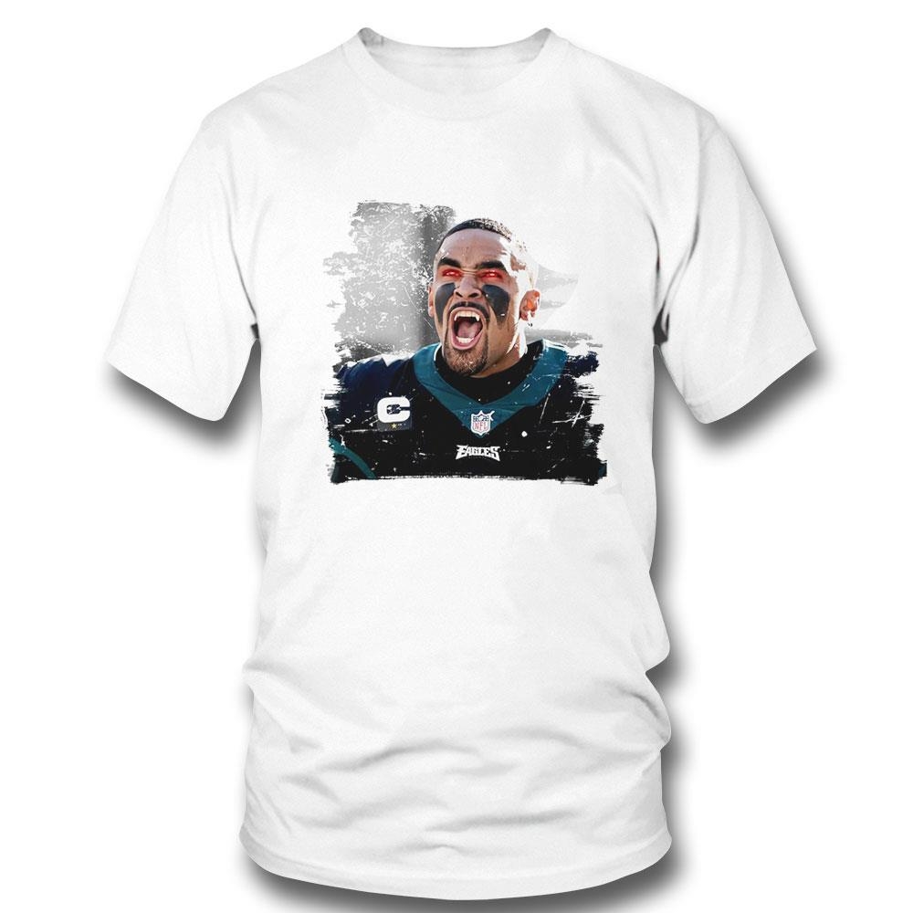 Jalen Hurts Unleashed Fangs Out Funny Shirt Long Sleeve Tee
