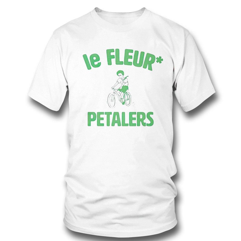 Le Fleur Petalers Flocked Shirt Long Sleeve Tee