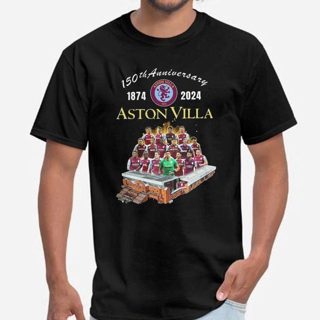 150th Anniversary 1874 – 2024 Aston Villa T-shirt Hoodie