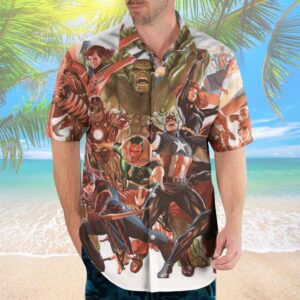 Alex Ross Avengers and X-Men’s 60 Year Legacies Come Alive Hawaiian Shirt