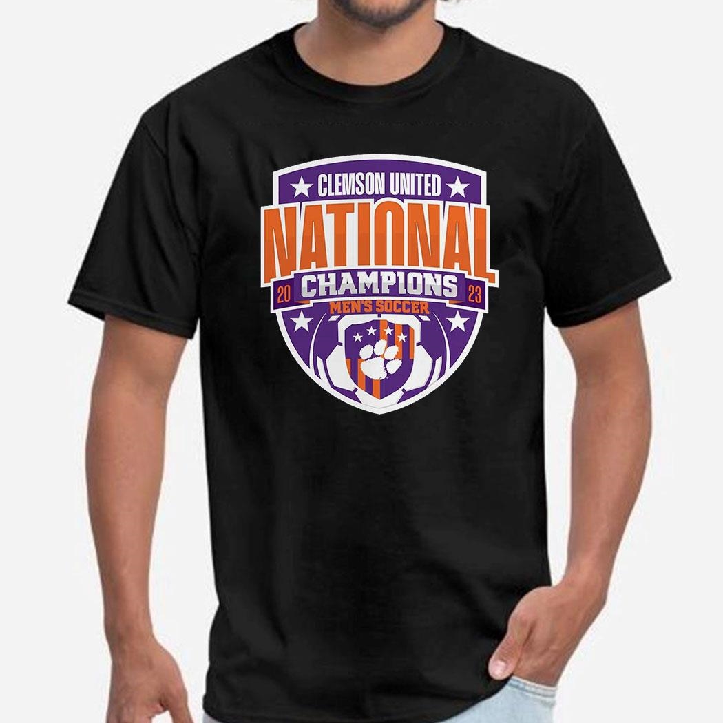 Clemson Tigers 2023 Ncaa Men’s Soccer National Champions Official Logo T-shirt