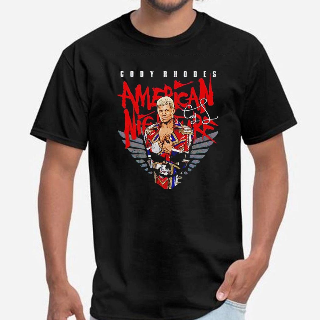 Cody Rhodes Skull American Nightmare Signature Shirt Hoodie