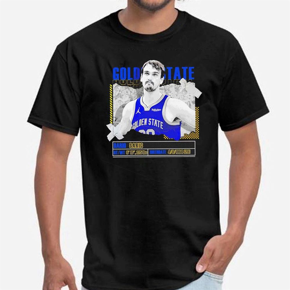 Dario Saric Golden State Warriors Basketball Player Pose Paper Shirt