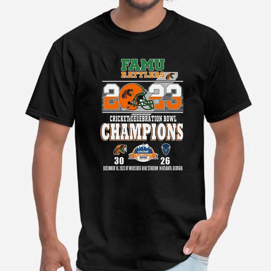 Famu Rattlers 2023 Cricket Celebration Bowl Champions Florida Howard Bison T-shirt Hoodie