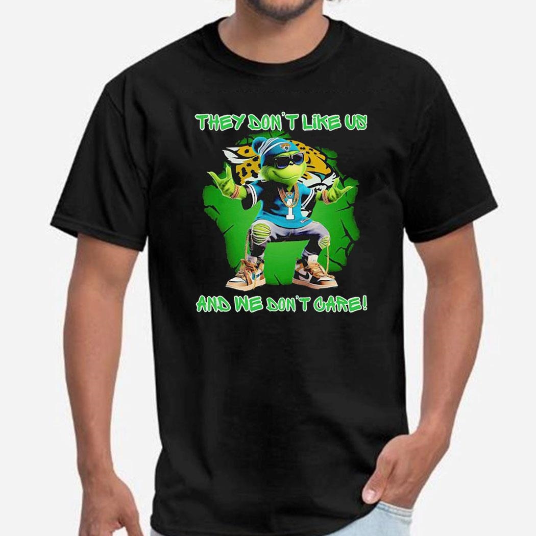 Grinch Jacksonville Jaguars They Don’t Like Us And We Don’t Care Shirt