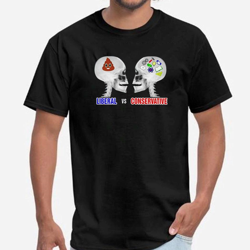 Liberal Vs Conservative Skulls Shirt