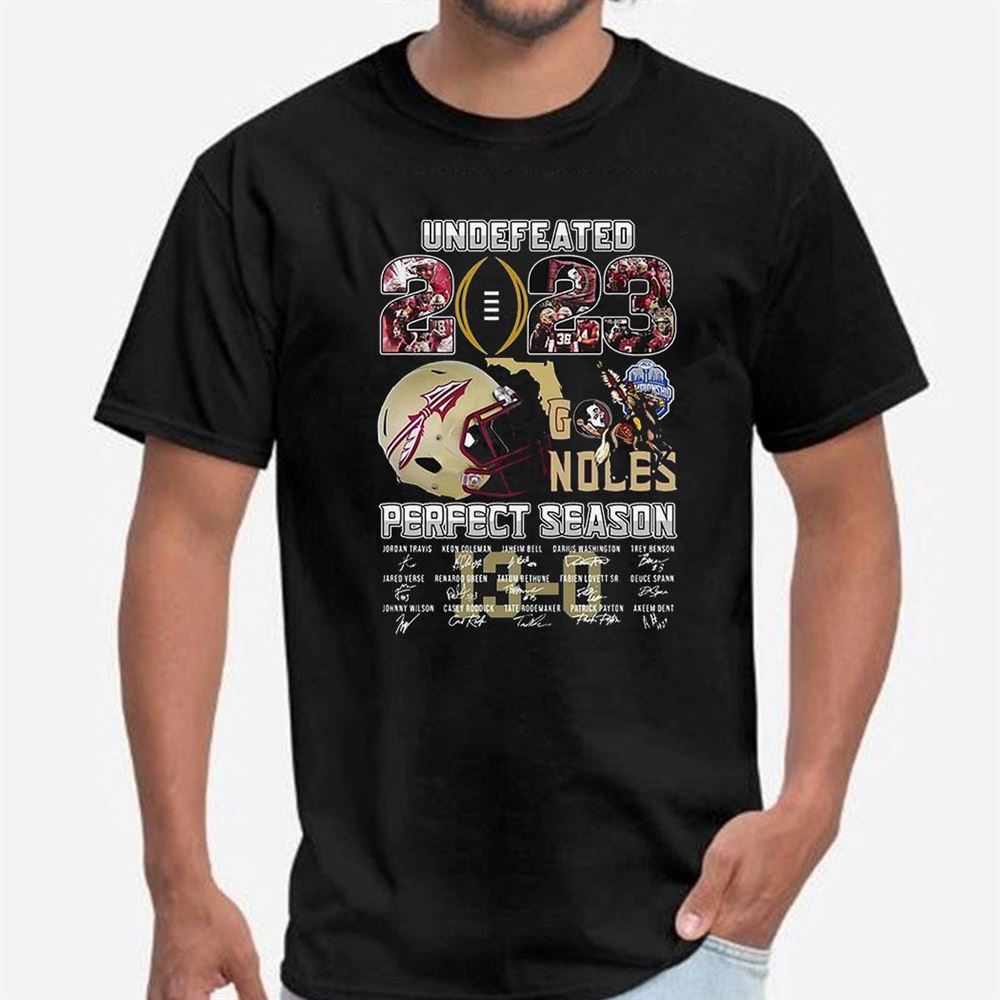 Undefeated 2023 Florida State Seminoles Perfect Season Signature 13-0 T-shirt