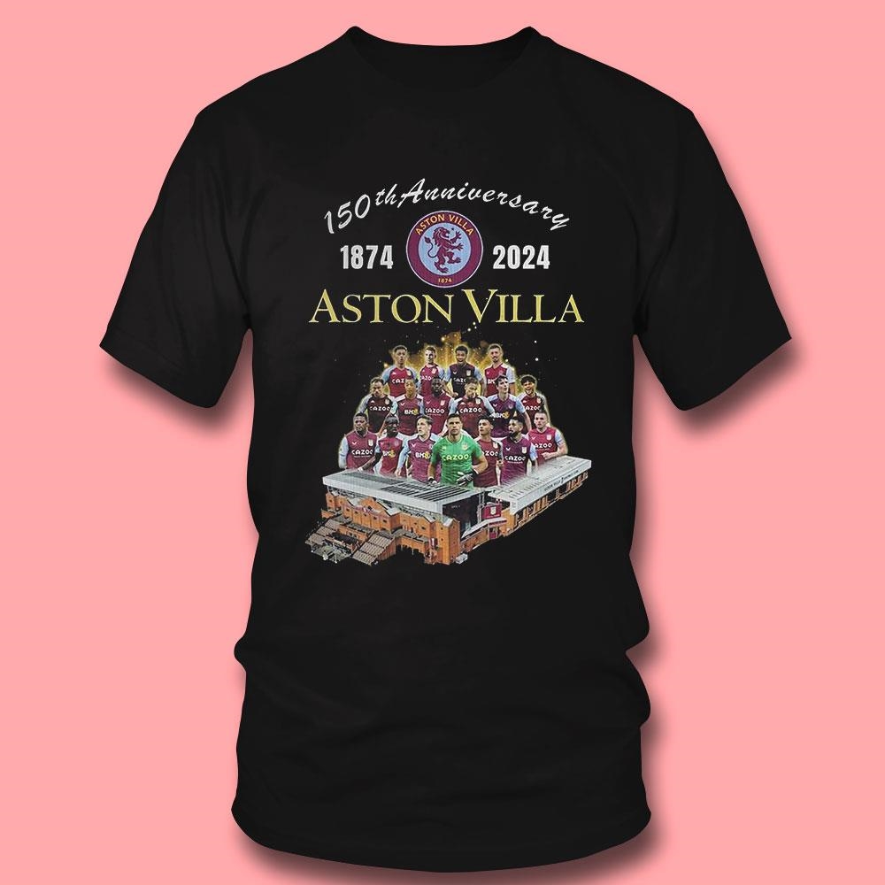 150th Anniversary 1874-2024 Aston Villa Shirt Hoodie 150th Anniversary 1874-2024 Aston Villa Shirt Hoodie