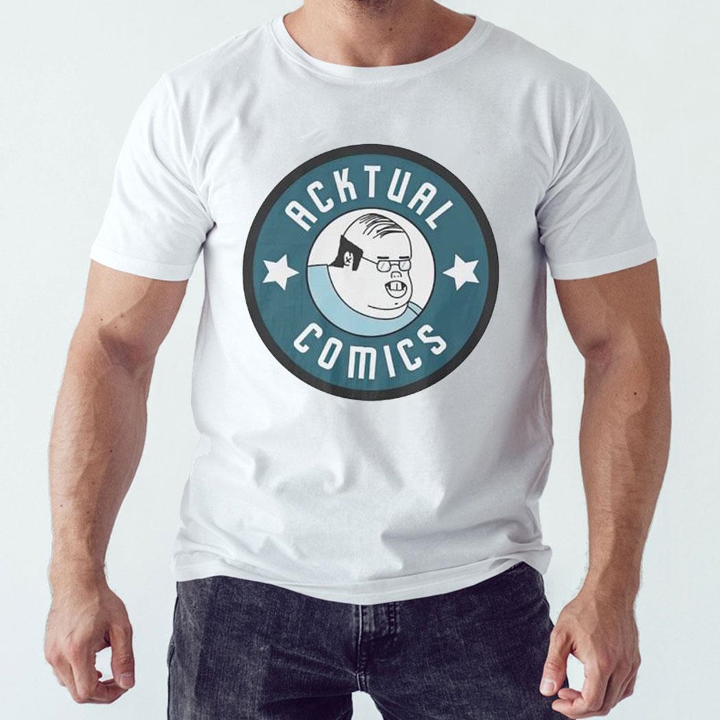 Acktual Comics Shirt Long Sleeve Tee Acktual Comics Shirt Long Sleeve Tee