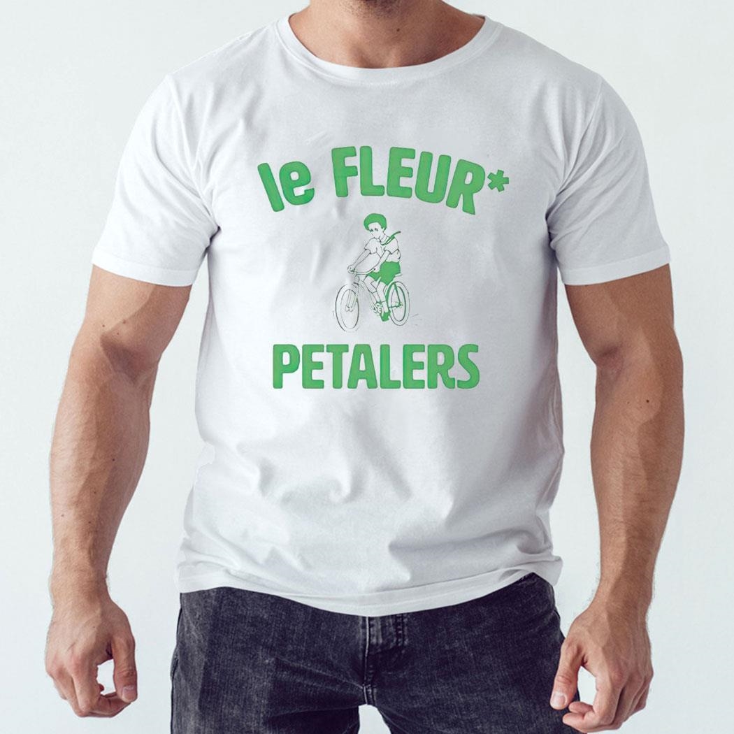 Le Fleur Petalers Flocked Shirt Long Sleeve Tee