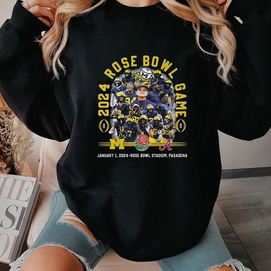 2024 Rose Bowl Game Michigan Wolverines T-shirt Hoodie