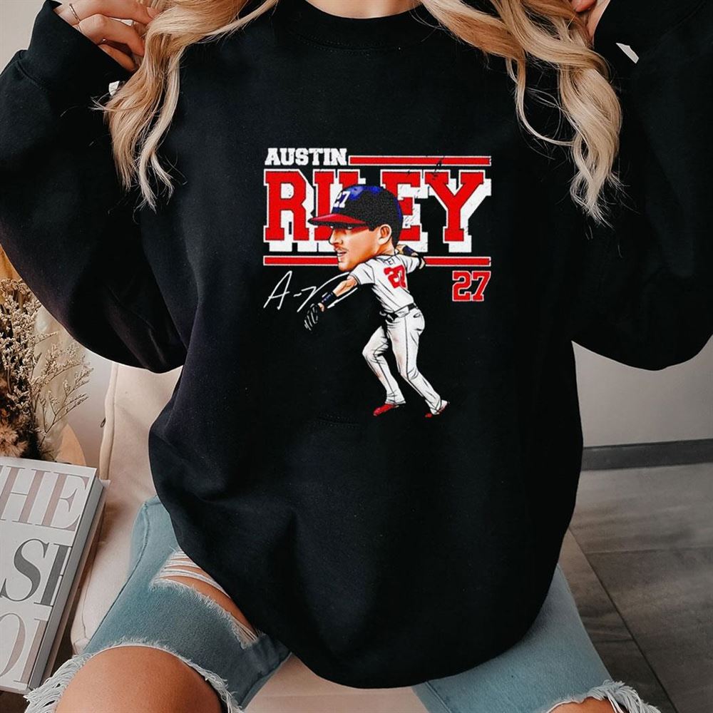 Austin Riley 27 Atlanta Braves Baseball Player Signature Shirt Austin Riley 27 Atlanta Braves Baseball Player Signature Shirt