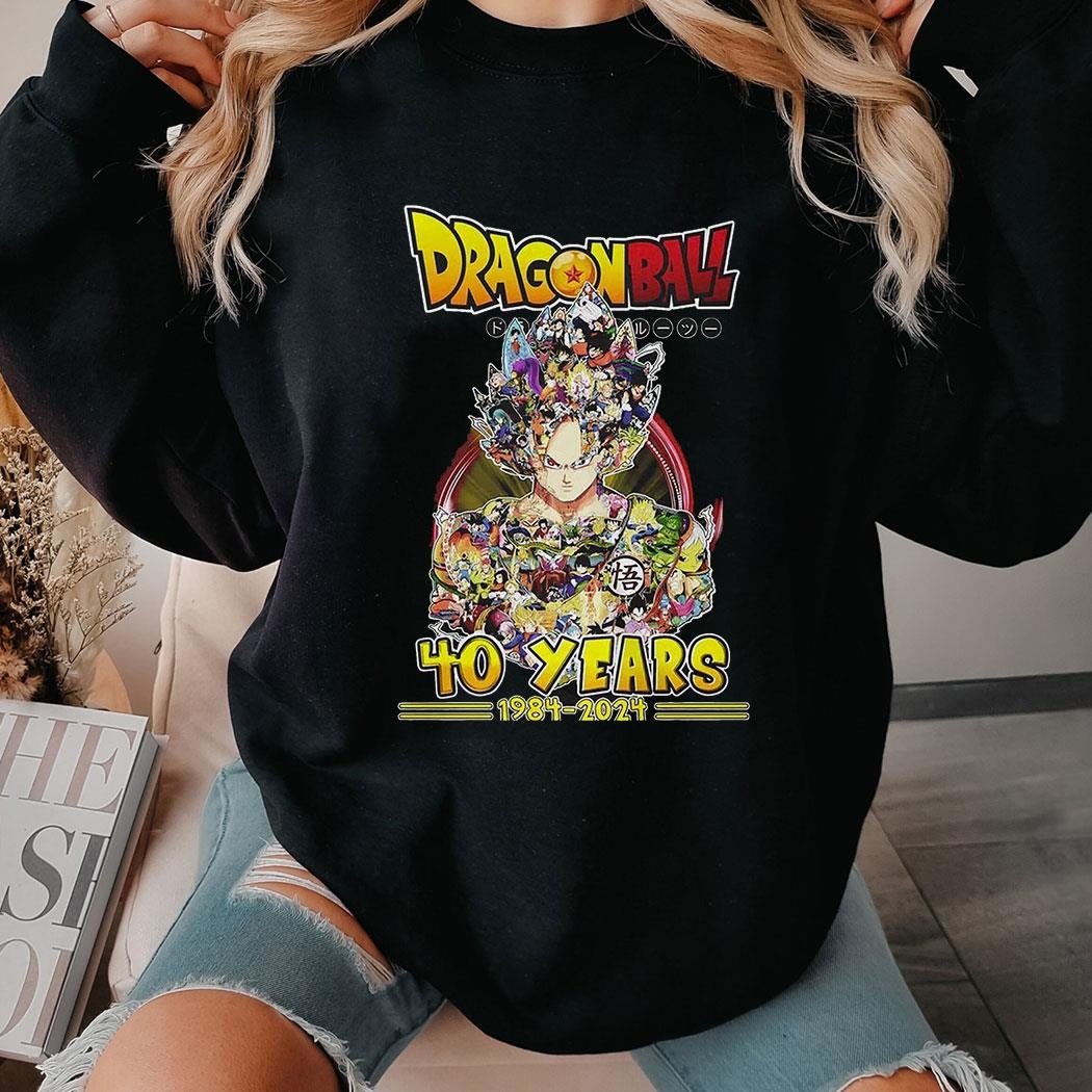 Dragon Ball 40 Years Of 1984 – 2024 Thank You For The Memories T-shirt Hoodie Dragon Ball 40 Years Of 1984 – 2024 Thank You For The Memories T-shirt Hoodie