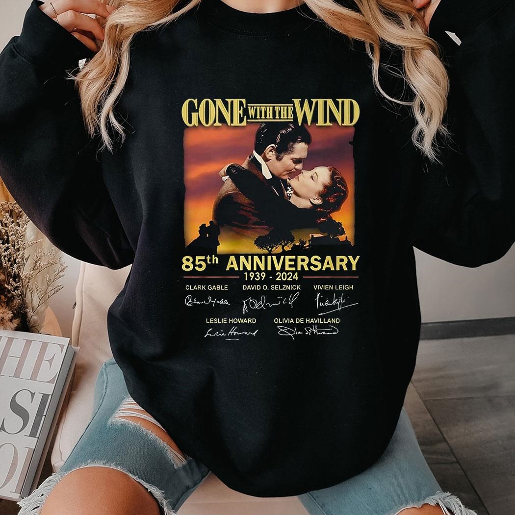 Gone With The Wind 85th Anniversary 1939 – 2024 Thank You For The Memories T-shirt Hoodie