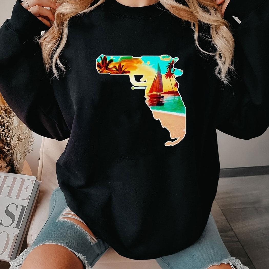 Gun Florida Beach Heater Shirt