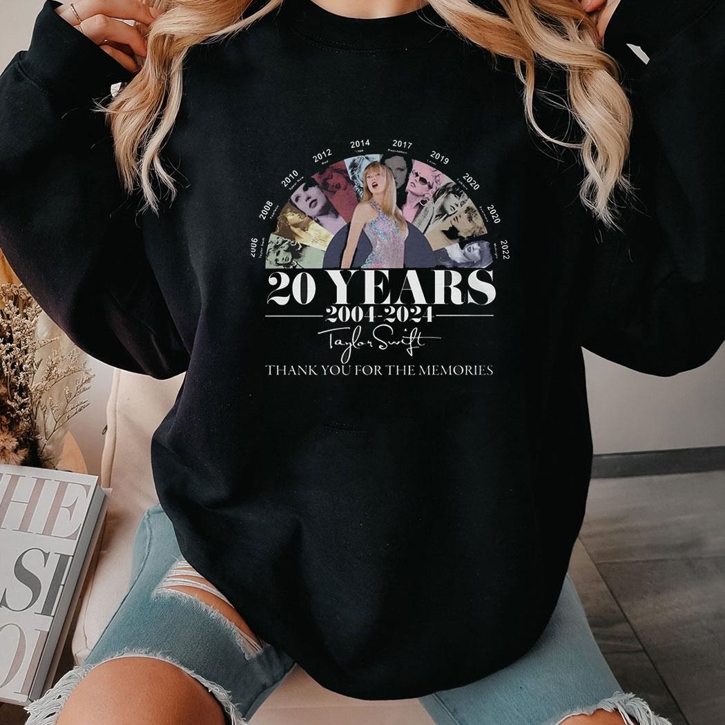 Taylor Thank You For The Memories 20 Year 2004 2024 Shirt Hoodie