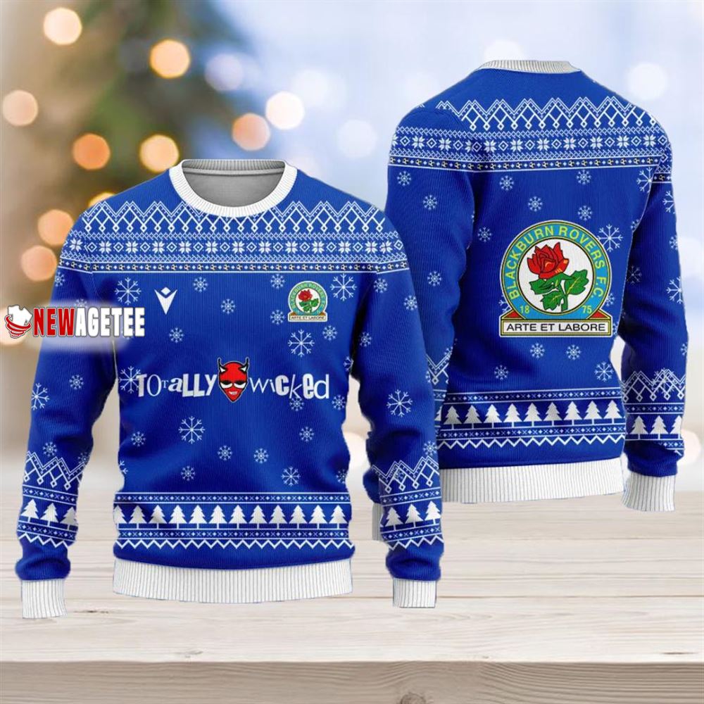 Blackburn Rovers Fc Christmas Ugly Sweater