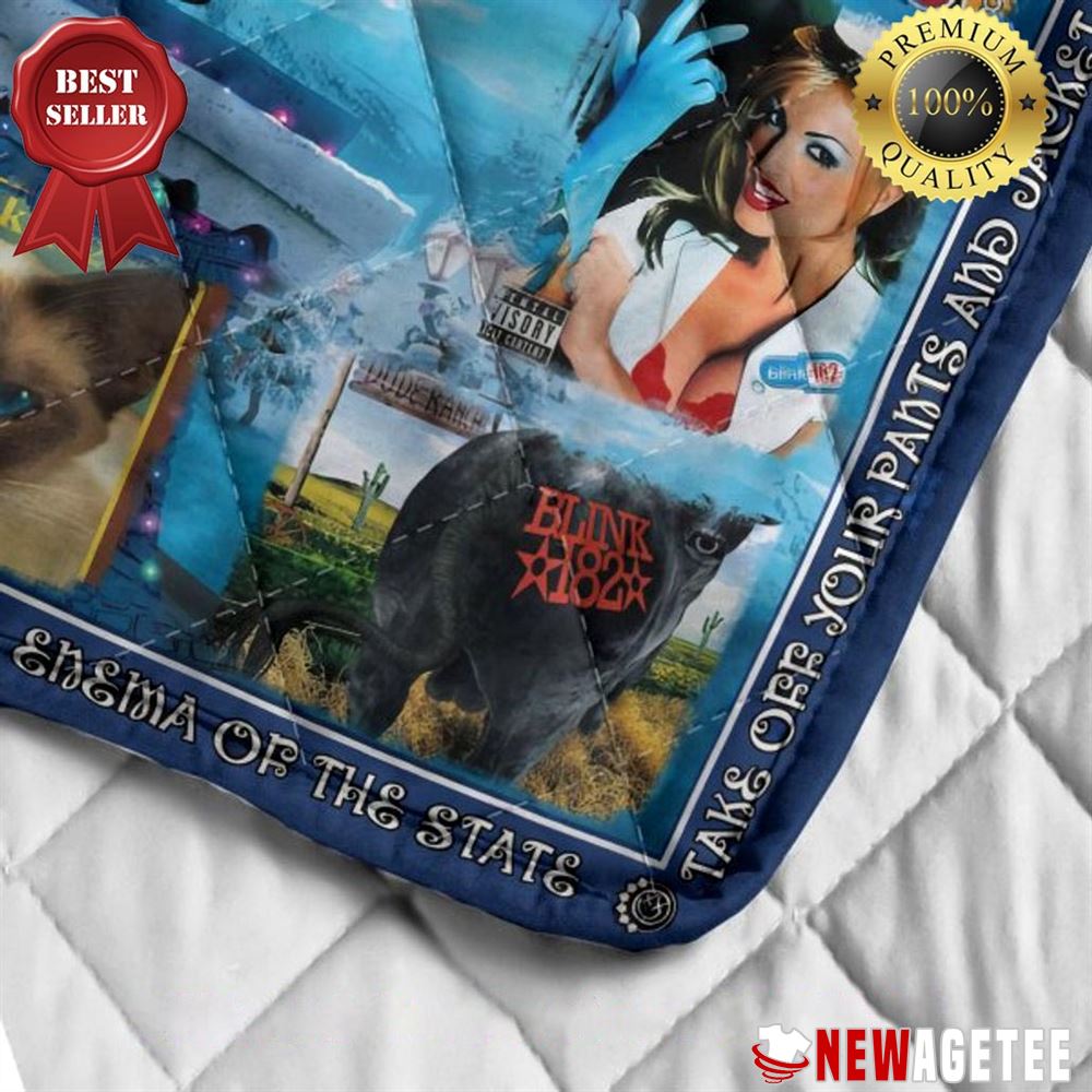 Blink 182 All I Need For Christmas Quilt Fleece Blanket Blink 182 All I Need For Christmas Quilt Fleece Blanket