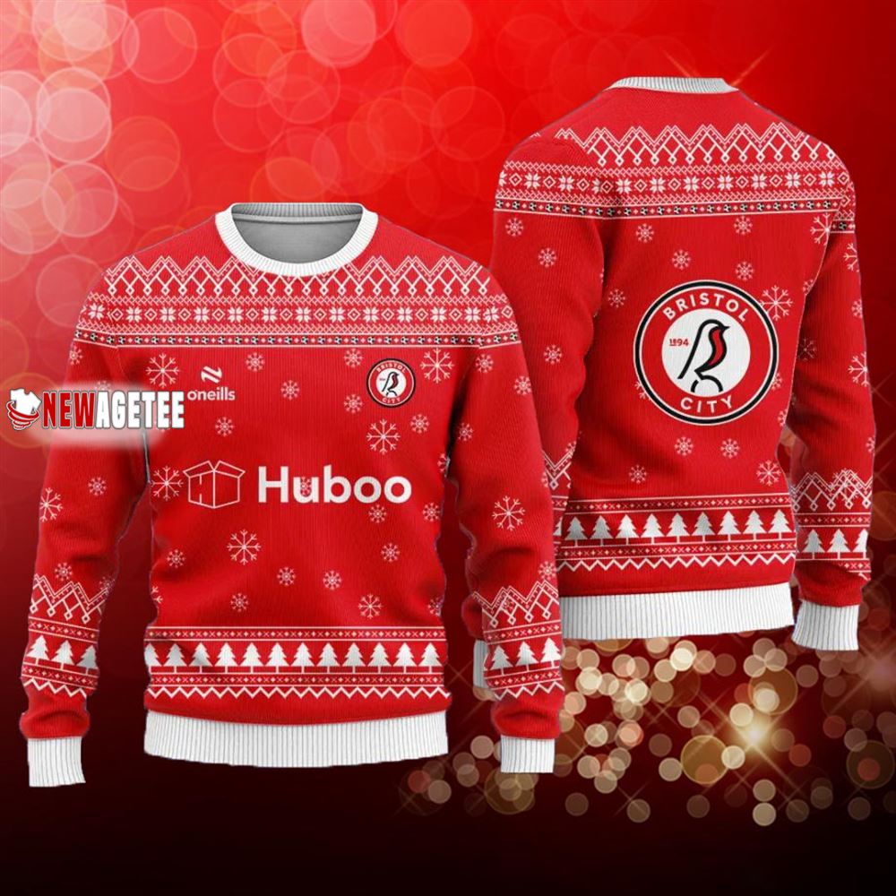 Bristol City Christmas Ugly Sweater Bristol City Christmas Ugly Sweater