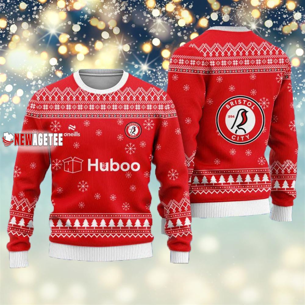 Bristol City Christmas Ugly Sweater Bristol City Christmas Ugly Sweater