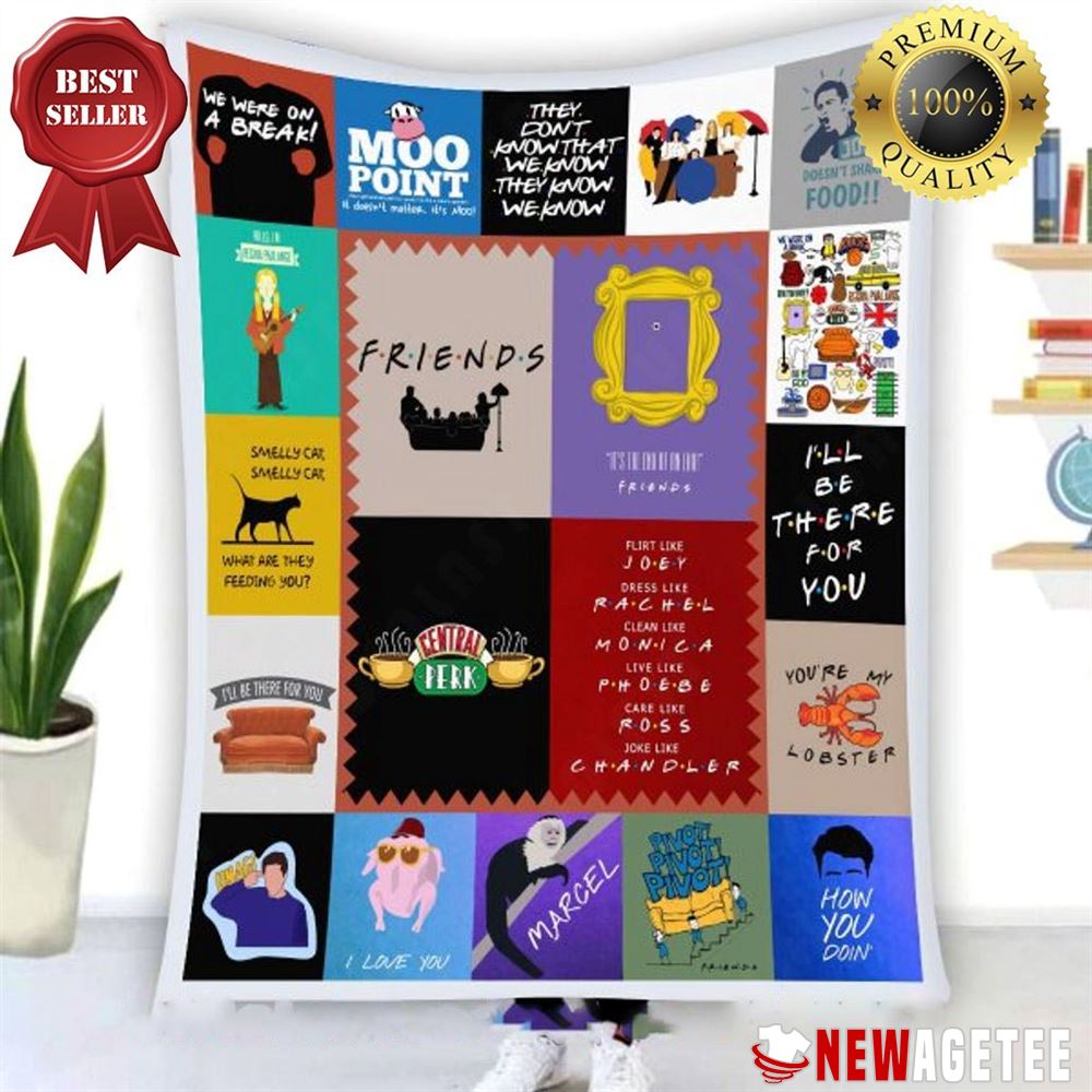 Central Park Friends Ill Be There For You Quilt Fleece Blanket