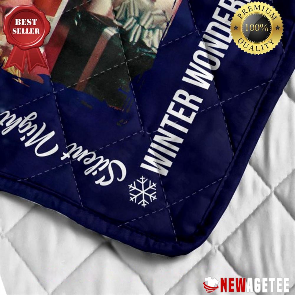 Elvis Presley Ill Have A Blue Christmas Without You Quilt Fleece Blanket