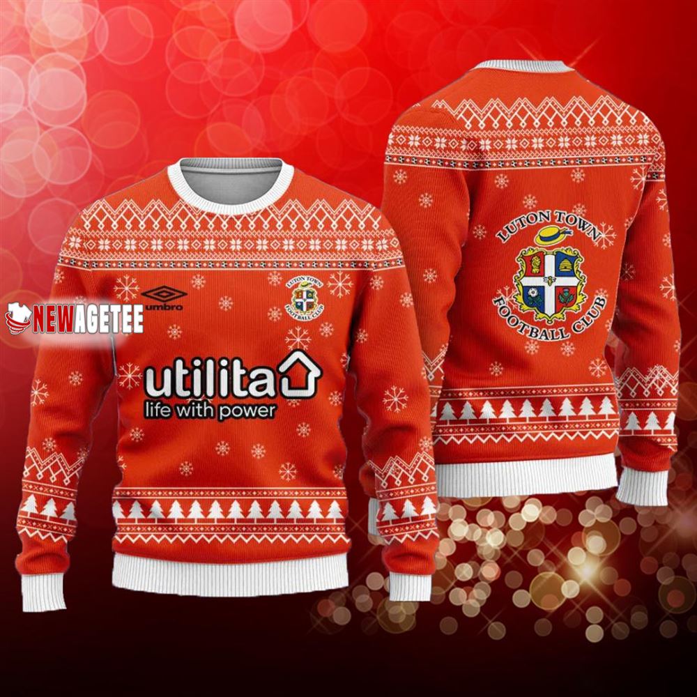 Luton Town Fc Christmas Ugly Sweater Luton Town Fc Christmas Ugly Sweater