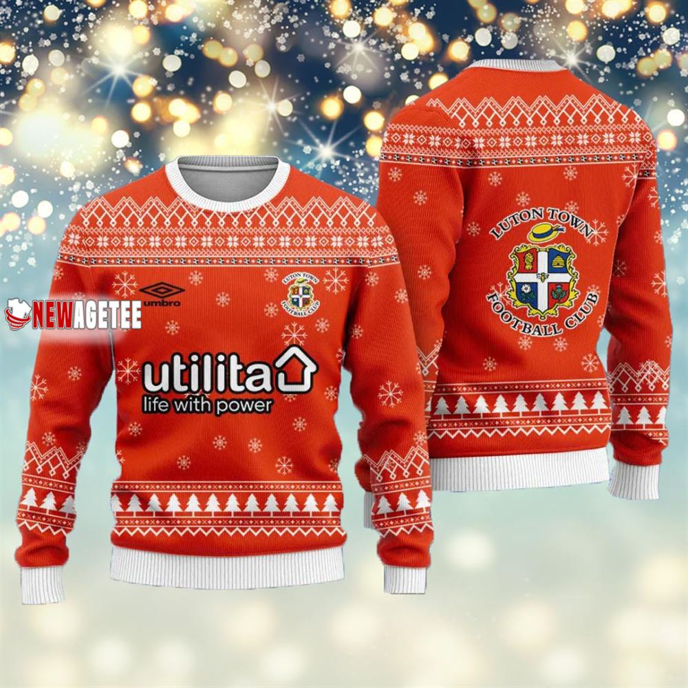 Luton Town Fc Christmas Ugly Sweater Luton Town Fc Christmas Ugly Sweater
